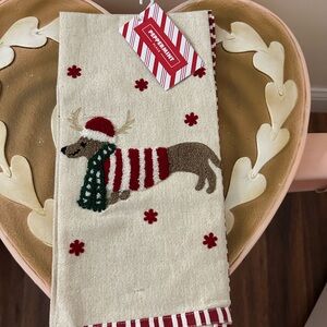 Peppermint Place Dachshund Christmas Dish Towels